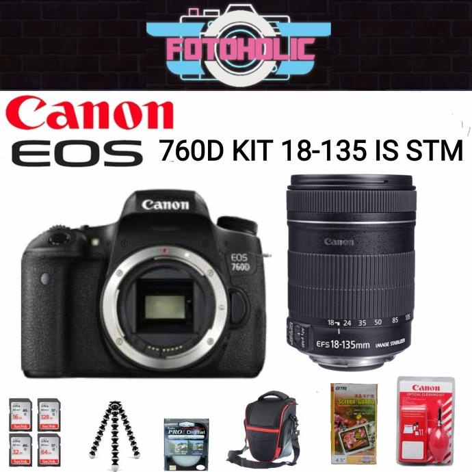 SALE CANON EOS 760D KIT 18-135 IS STM/KAMERA CANON EOS 760D KIT 18-135