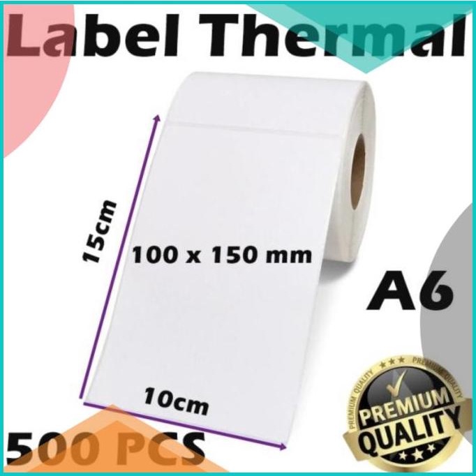 

Kertas A6 Stiker Thermal 500 pcs Label Sticker Barcode 100 x 150 mm 20JVLZ3 limited stock
