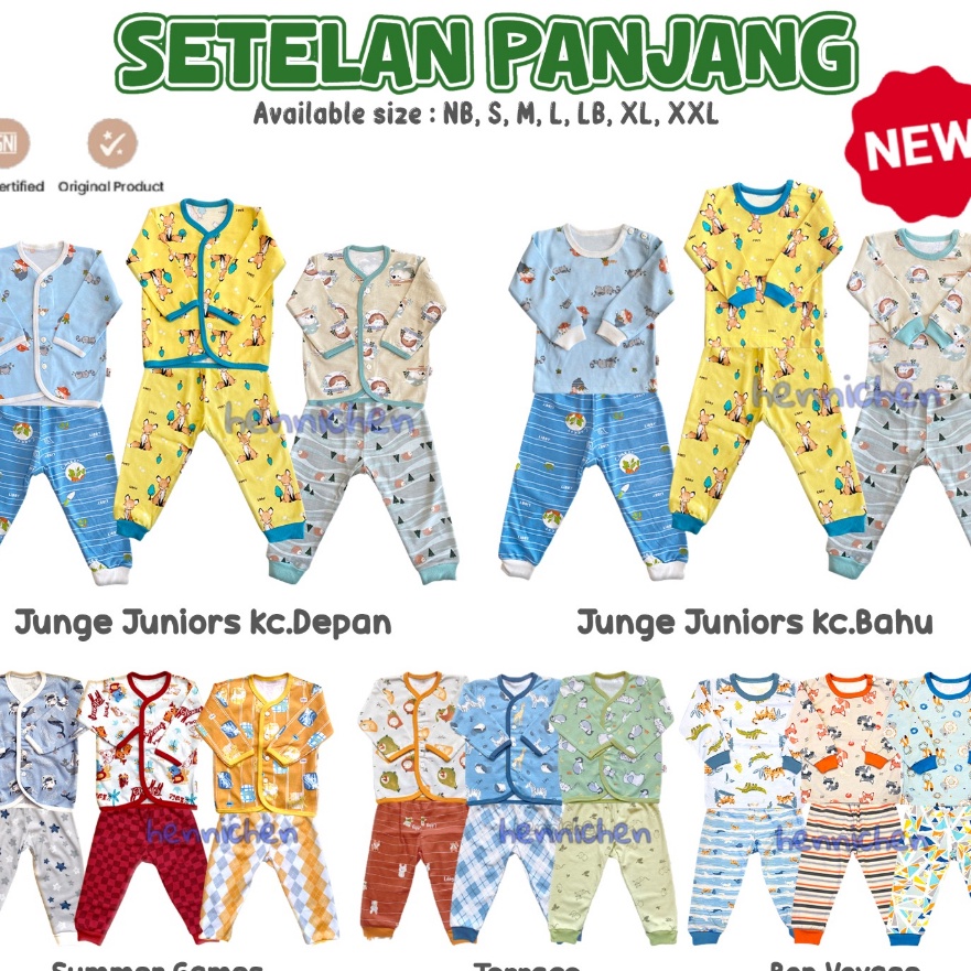 HOT Product PROMO BAJU TIDUR ANAK LIBBY JUNGLE JUNIORS / BON VOYAGE / ZOE BABY / SUMMER GAMES / TERR