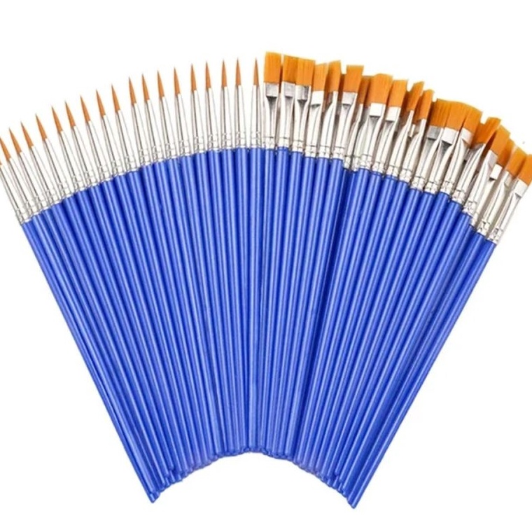 

NEW PRODUCT Kuas Lukis Flat Brush Body Painting Bahan Nilon Warna Biru