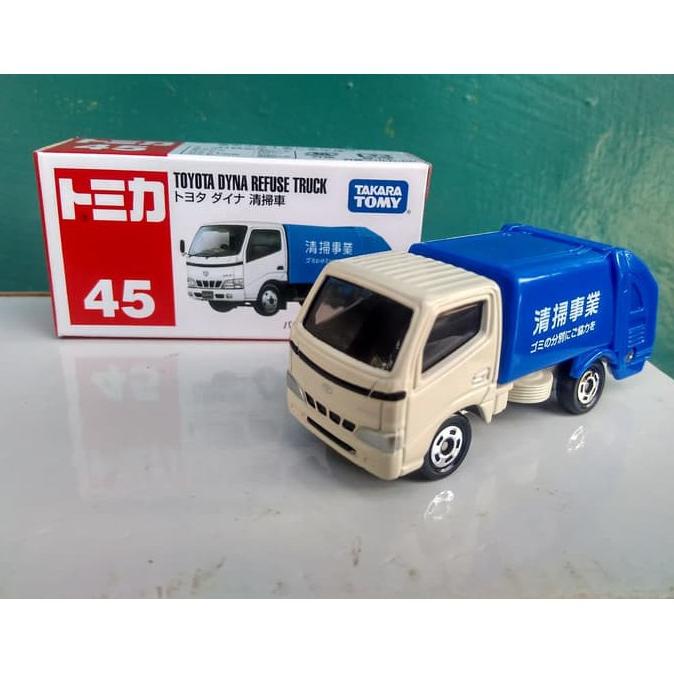 [Tkm] Tomica No 45 Toyota Dyna Refuse Truck Diecast Miniatur Truk Takara Tomy Reguler Harga Murah Ba