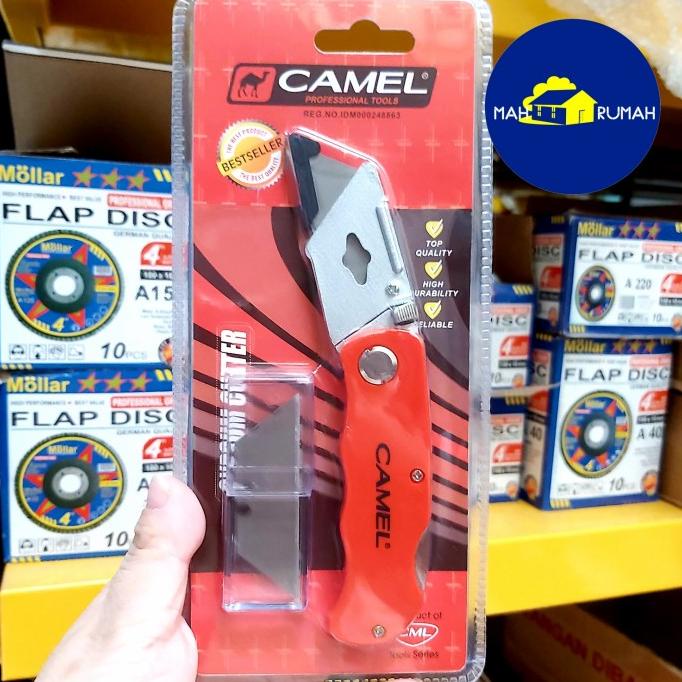 

CUTTER GYPSUM Pisau Lipat Gipsum Triplek Akrilik Utility Knife - CAMEL 20JVLZ3 last stok
