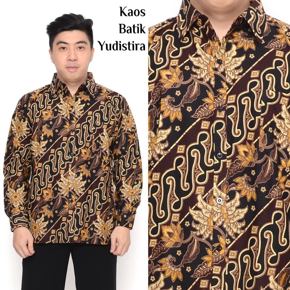 Yudistira Kemeja Pria Dewasa Batik Katun Halus Premium