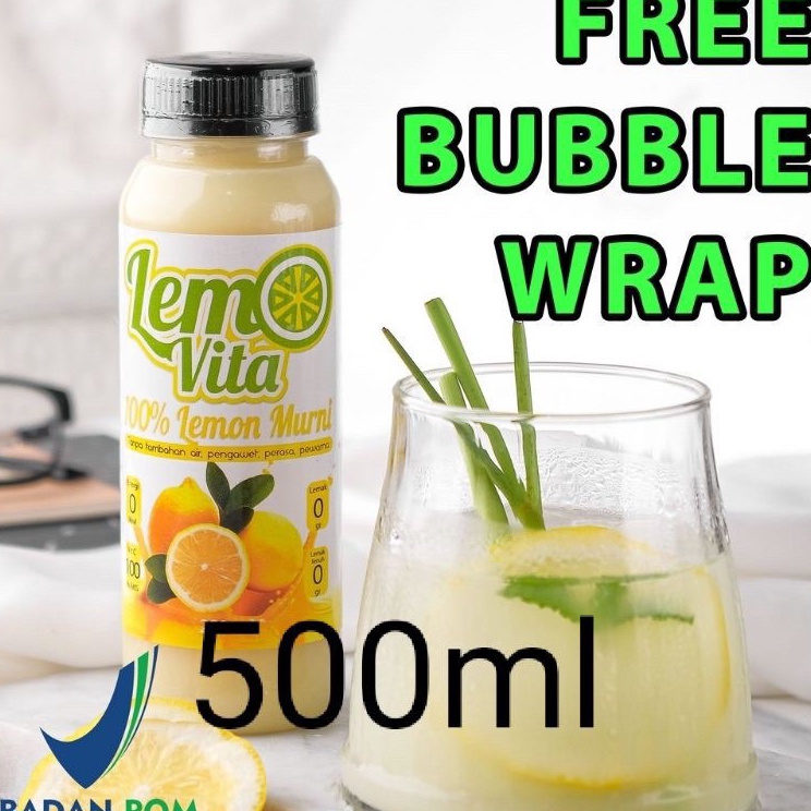 

GOGO BELI⚡ LEMOVITA SARI LEMON JUS MURNI 500ml Jus Diet BPOM