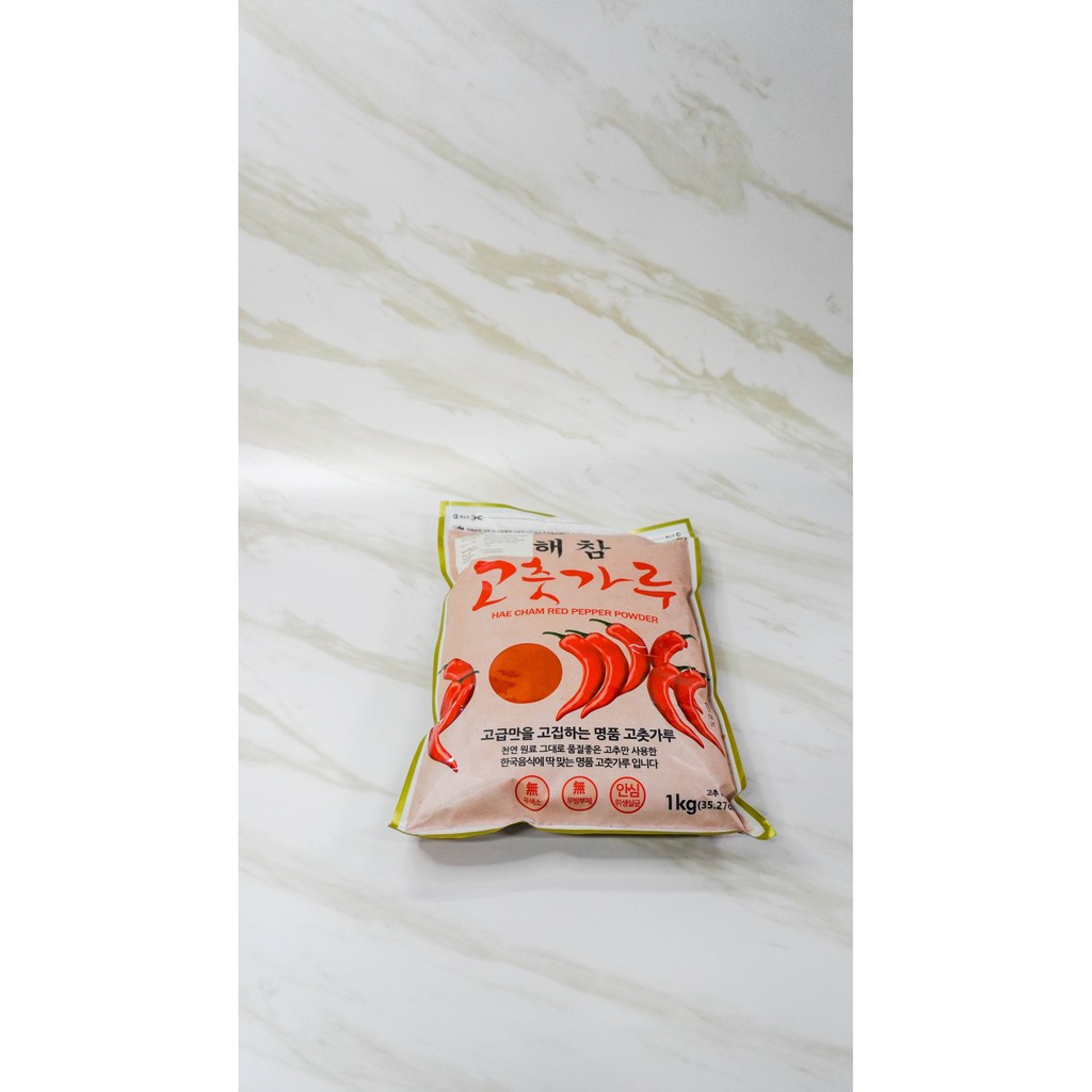 

Gochugaru Halus Korea Hae Cham Red Pepper Chilli Powder Cabe Bubuk 1Kg