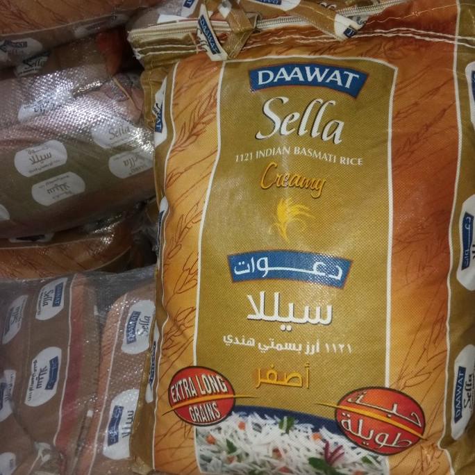 

Beras Basmati Daawat creamy Asli India Kemasan Asli 5 Kilogram