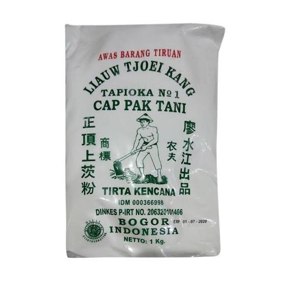 

Tepung Liauw Tjoei Kang Tapioka Cap Pak Tani 1Kg
