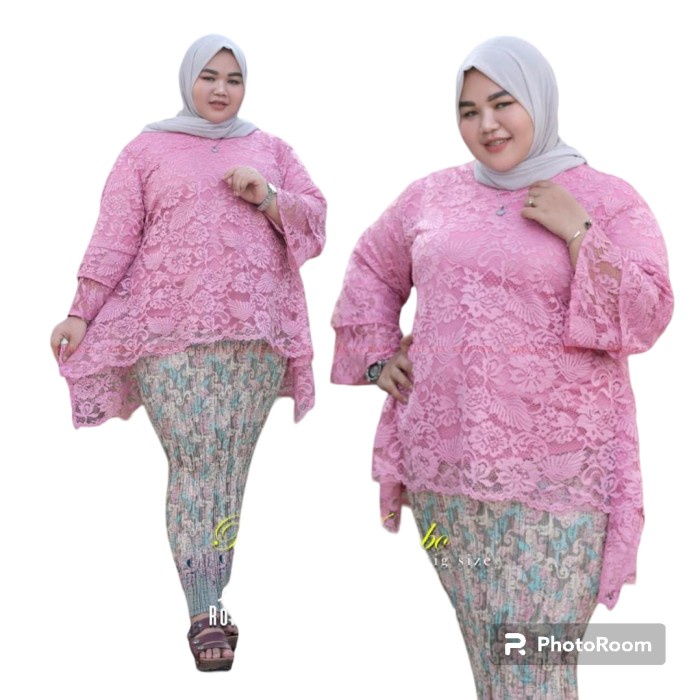 Set Kebaya Jumbo LD 130~Kebaya Brukat Jumbo