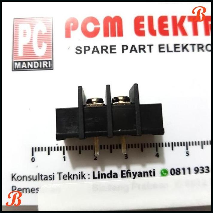 TERMINAL BLOCK PCB 2PIN HITAM KF-25 [PCME]