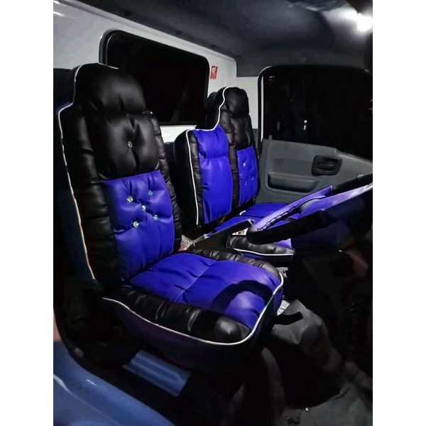 Sarung jok / Cover jok mobil isuzu ( Elf Traga, Elf Macan ) Model full sofa kancing