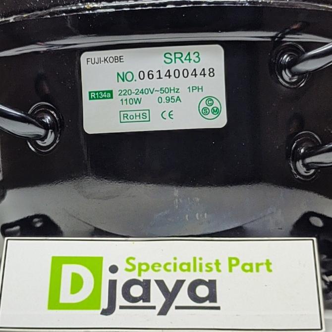 Sparepart KOMPRESOR KULKAS 1/8 PK / COMPRESSOR FREEZER 1/8 PK MERK FUJI SR43 Murah 614