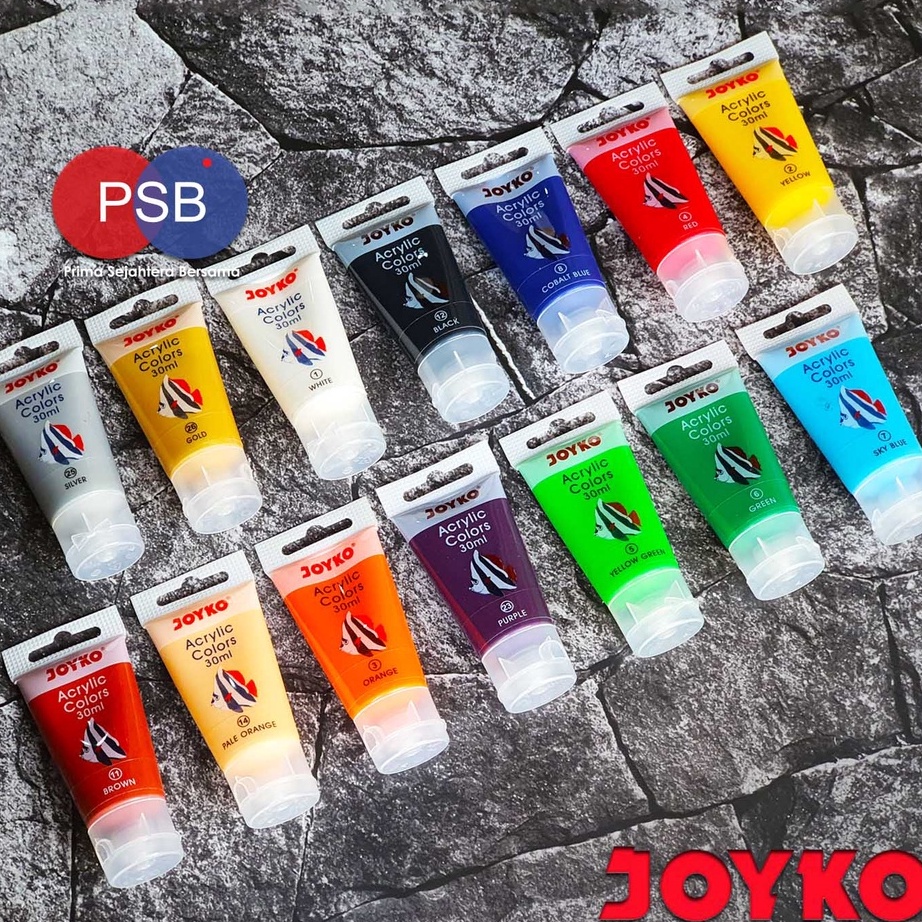 

Best Seller Cat Akrilik Joyko 30 ml / Acrylic Paint / Cat Akrilik Murah 30 ml Ready