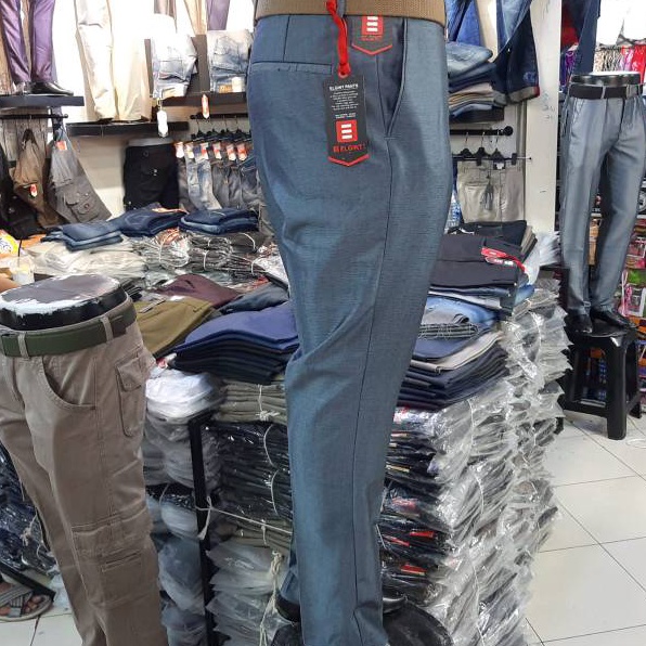 Terbaru HARGA PROMO celana formal pria mengkilat brand elgint//celana kantor pria formal terlaris//c