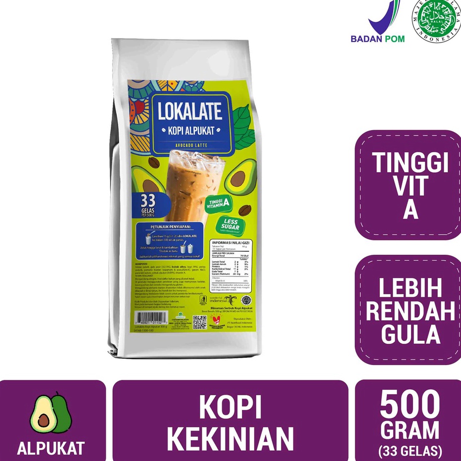 

Super Promo Lokalate Kopi Alpukat 500 gram - Tinggi Vitamin A Lebih Rendah Gula