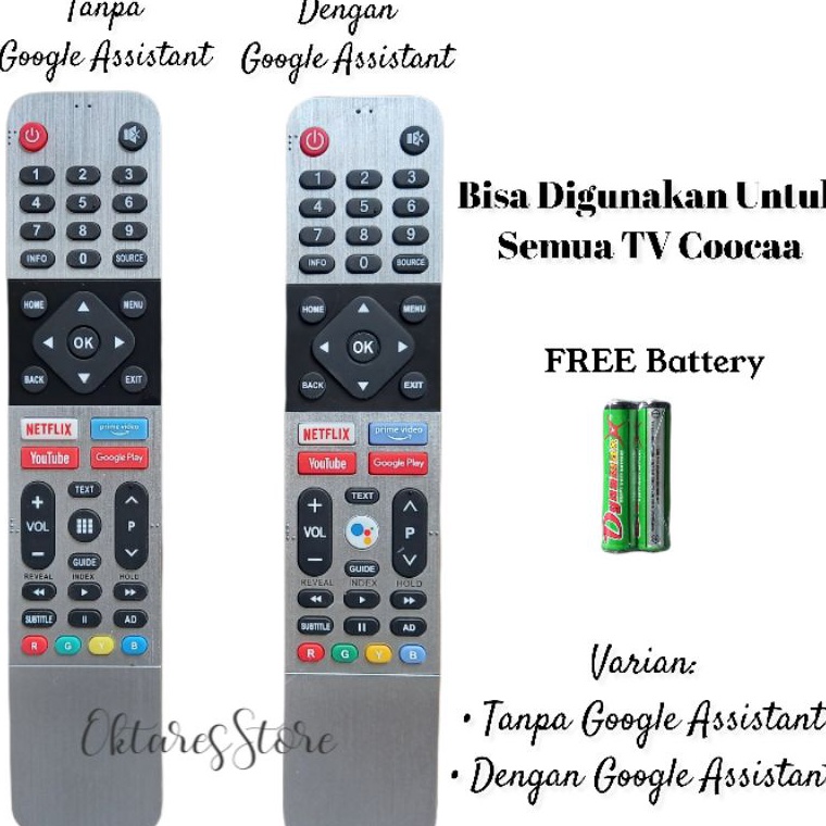 [ART.  Y70C] Remote Remot Coocaa Android Smart Tv Semua Tipe