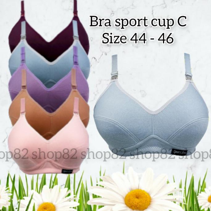 New Sport Bra Bh Wanita Dewasa Jumbo Big Size Cup Besar Ukuran 44 46 Terbaik