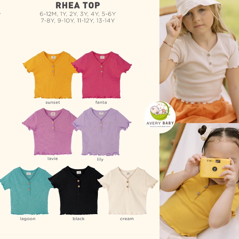 Tren Terbaru.. BOHOPANNA RHEA TOP 5 TH - 14 TH RHEA TOP BOHOPANNA CROP TOP ANAK