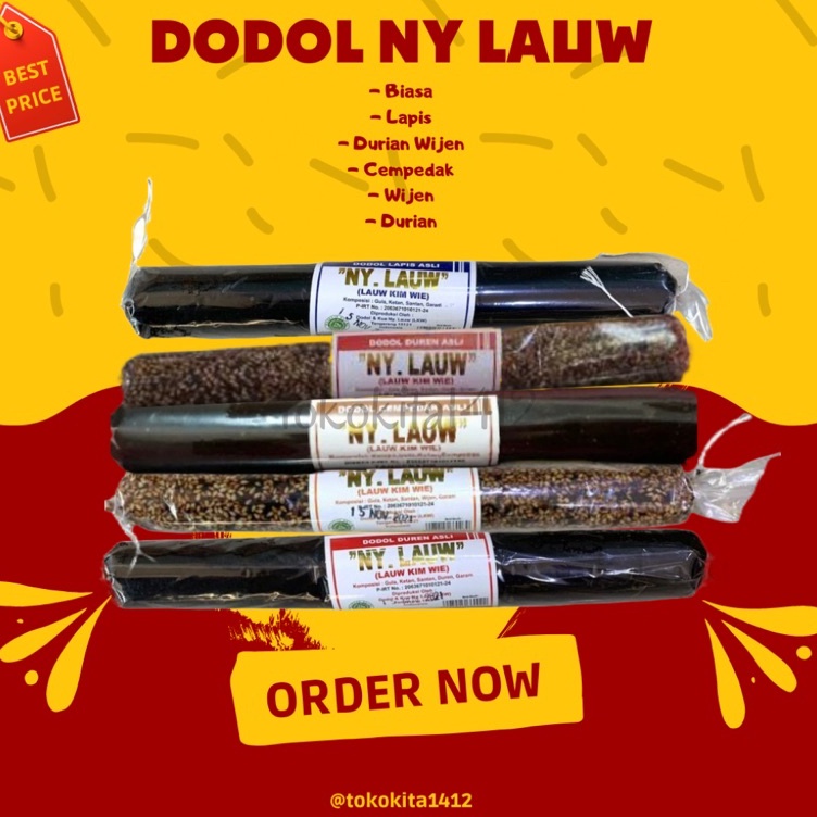 

Seller Dodol Ny Lauw (Lauw Kim Wie) Halal Tradisional Asli Khas Tangerang Betawi 200 gr Murah Banget