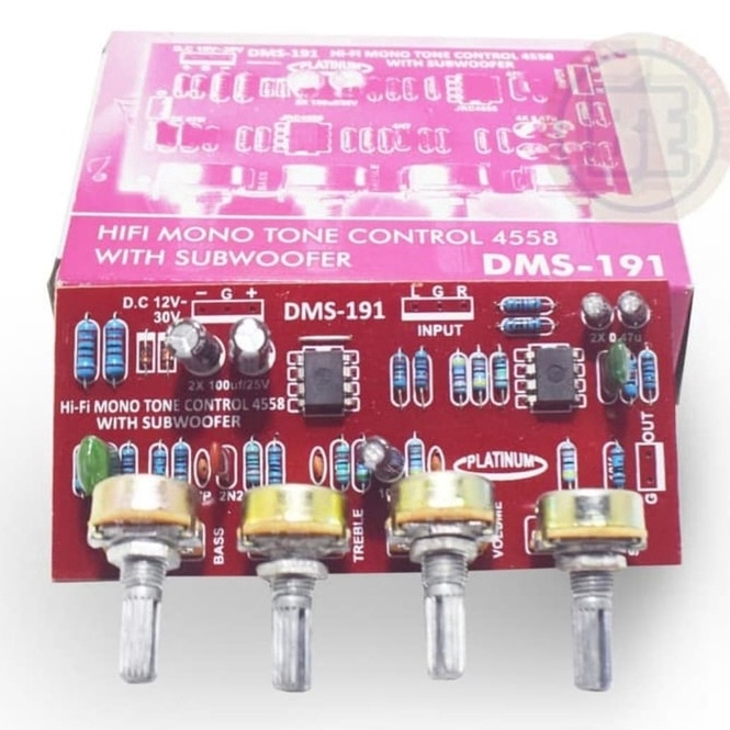 ♦Ron Kit Tone Control Mono IC 4558 Plus Subwoofer Platinum DMS 191 d Produk Premium ☃.