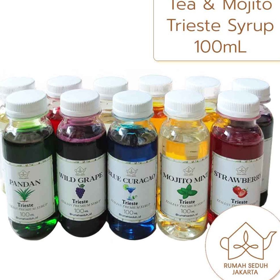 

Grosir Trieste Syrup kecil 100 mL - Sirup Rasa Buah dan Herbal varian Teh dan Mojito