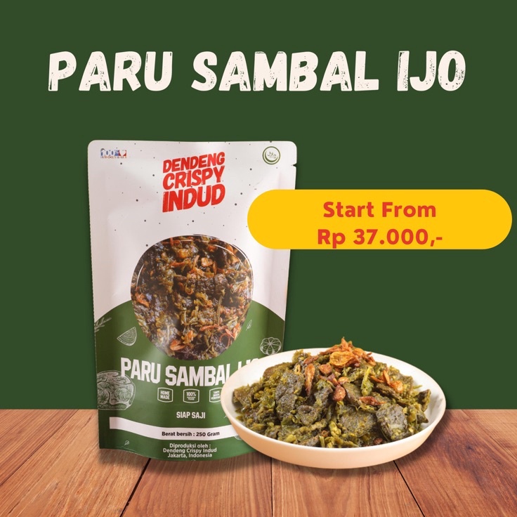 

➺➩⋆❀ Paru Sambal Ijo Indud 125 Gram - 250 Gram Murah