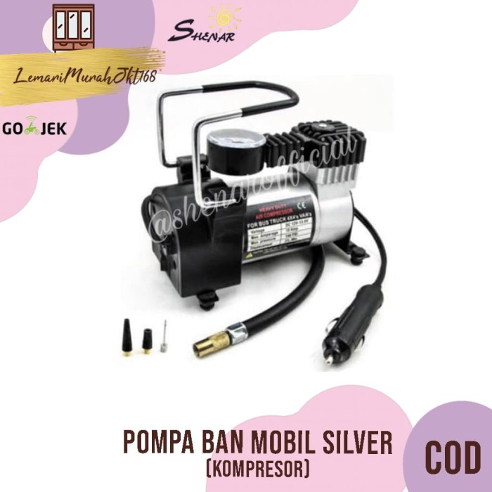 KOMPRESSOR POMPA ANGIN BAN MOBIL SILVER HEAVY DUTY AIR COMPRESSOR