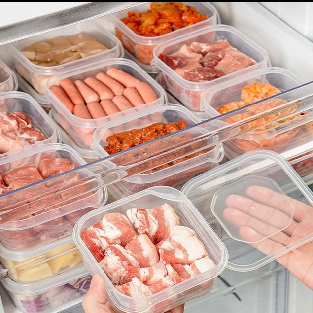 kotak kecil daging sayur buah PP5 kulkas freezer foodgrade storage box -2403