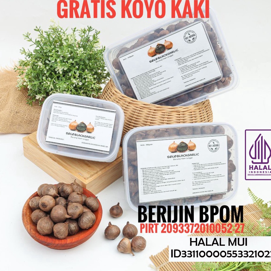 

XXLD7000 ORIGINAL% BLACK GARLIC TUNGGAL 250GRAM - BAWANG HITAM LANANG
