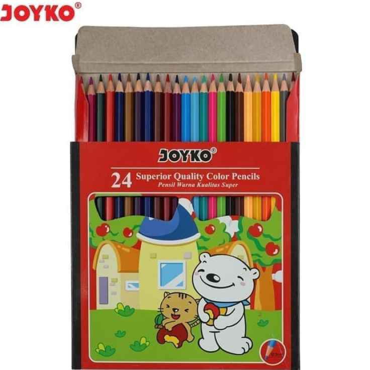 

MURAH Pensil warna Joyko 24 warna panjang CP-24PB ( 1set/24wrn )