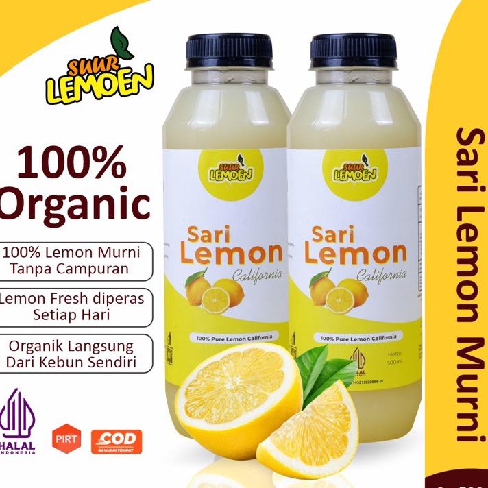 

RCVJ3718 【FSASH SALE】 1 Liter Fresh Sari Lemon Murni Jus Untuk Diet Pelangsing Badan Detox Alami Dengan Bahan Lemon California by Suur Lemoen ID