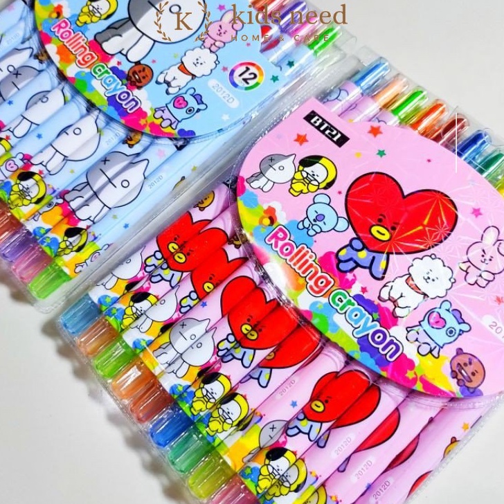 

Ready krayon Putar panjang 12 Warna /Crayon Putar Panjang 12 Warna/Rolling Crayon/Oil Pastel ★★★★★