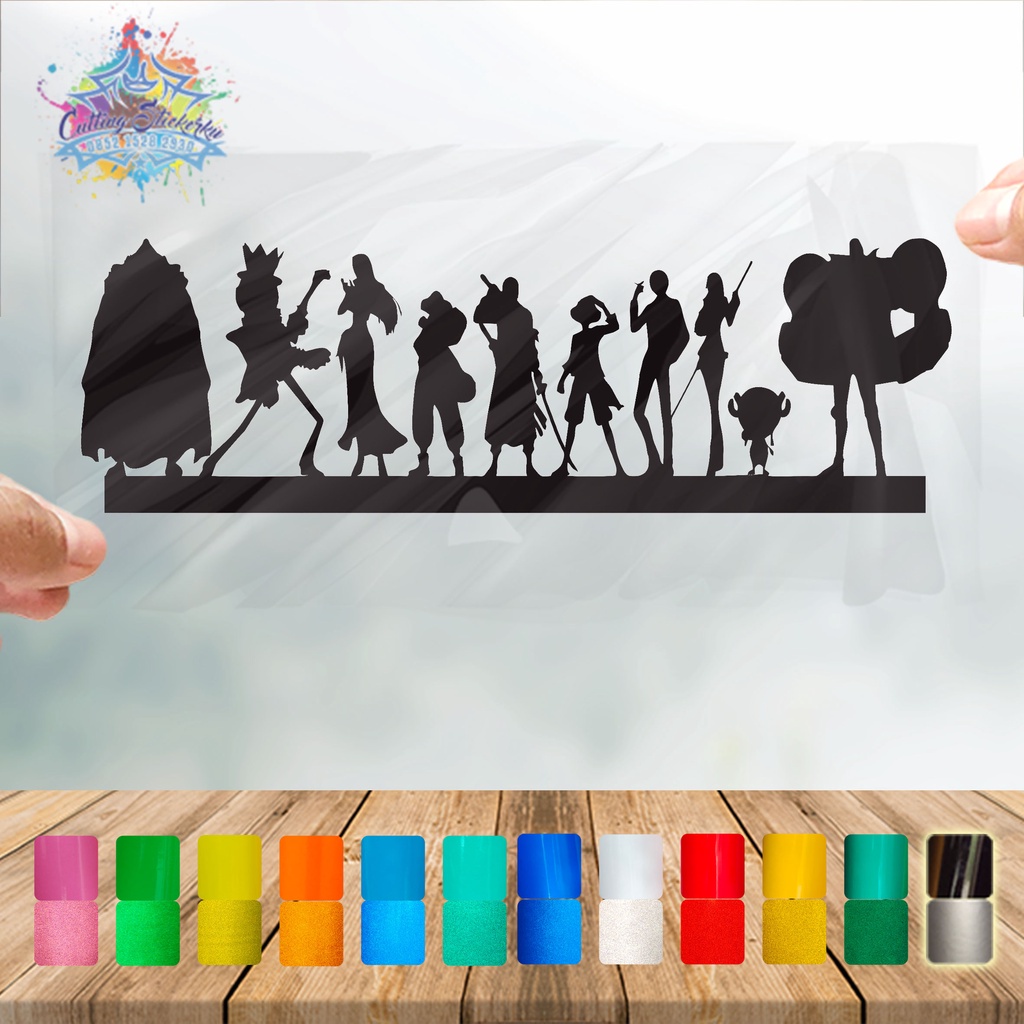Cutting Sticker One Piece Squad Variasi Motor Mobil Stiker Keren