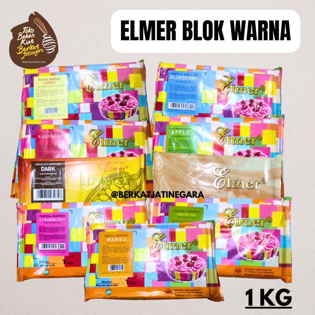 

Elmer Coklat Blok Warna All Varian / Coklat Blok Warna Elmer 1 Kg