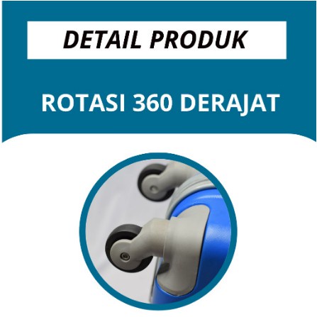 Diskon Ongkir Koper Polo 24 Inch 4 Roda Berputar 360 Abs Hardcase /Cod/Koper Umroh/Travel/Tas