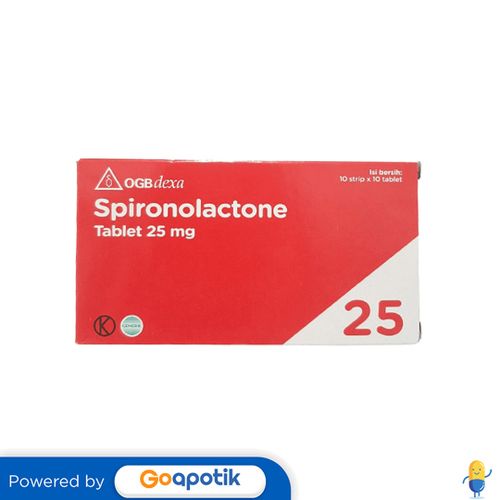 SPIRONOLACTONE OGB DEXA MEDICA 25 MG BOX 100 TABLET