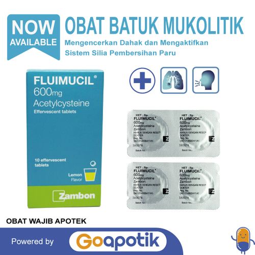 FLUIMUCIL 600 MG BOX 10 TABLET