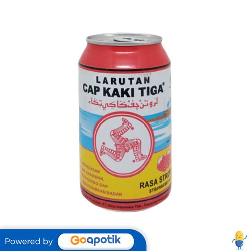 

CAP KAKI TIGA LARUTAN PENYEGAR RASA STRAWBERRY 320 ML KALENG