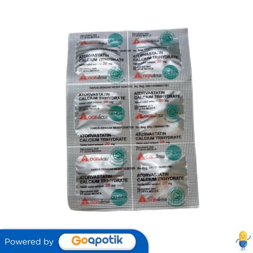 ATORVASTATIN OGB DEXA MEDICA 20 MG STRIP 6 TABLET