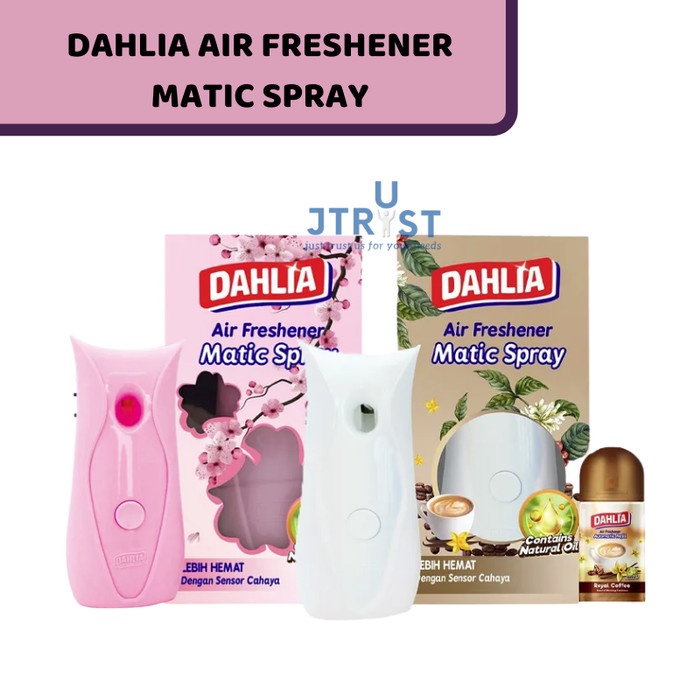 DAHLIA AIR FRESHENER MATIC SPRAY ALAT SET / DAHLIA / PENGHARUM RUANGAN