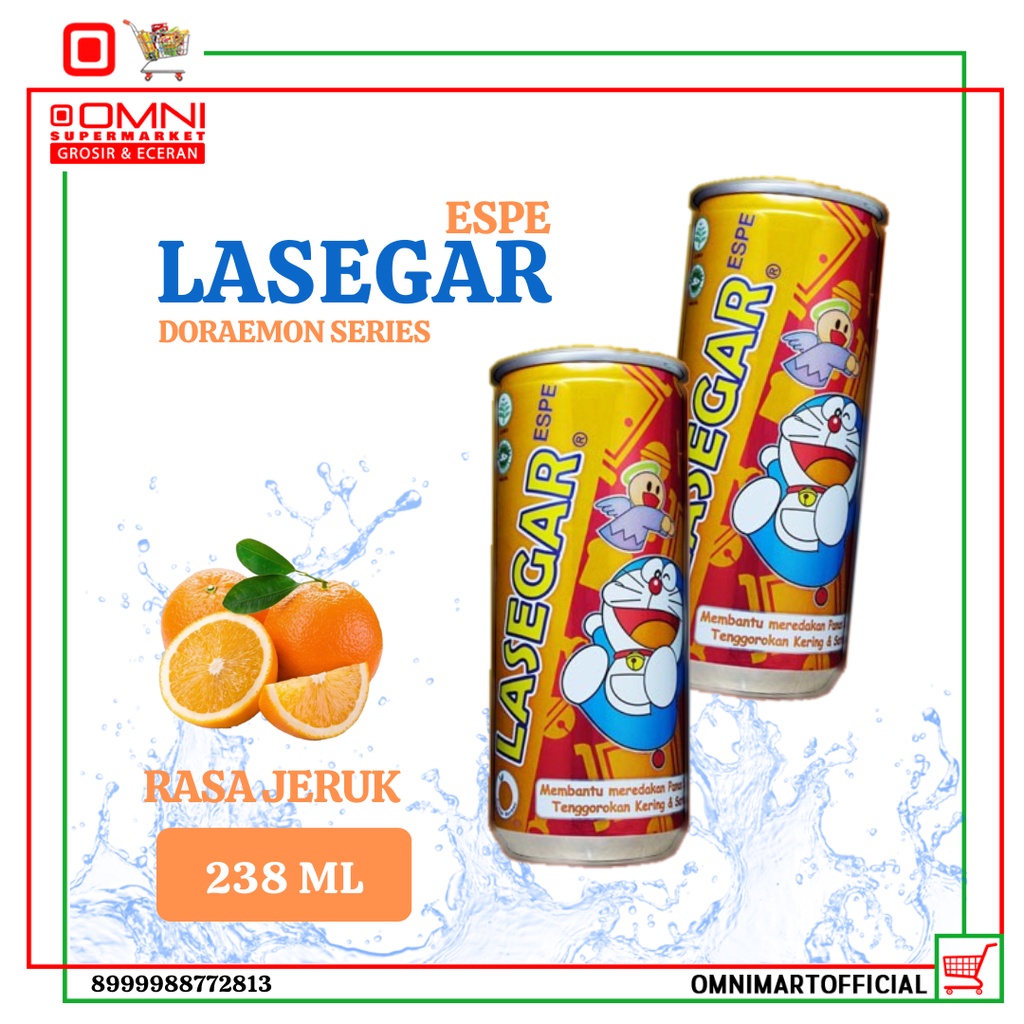 

Lasegar Doraemon Jeruk 238 Ml Larutan Penyegar