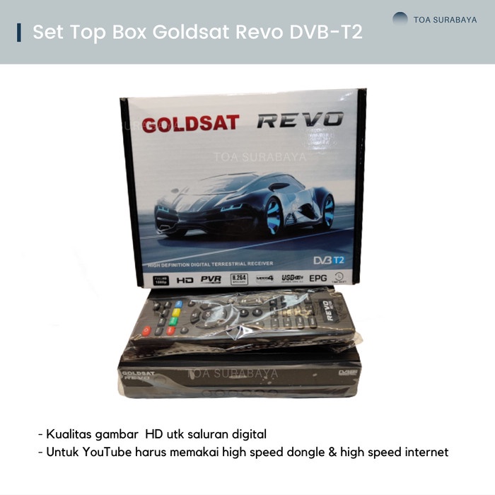 Terlaris Set Top Box Tv Digital Goldsat Revo Dvb-T2 Stb - Stb Goldsat Revo