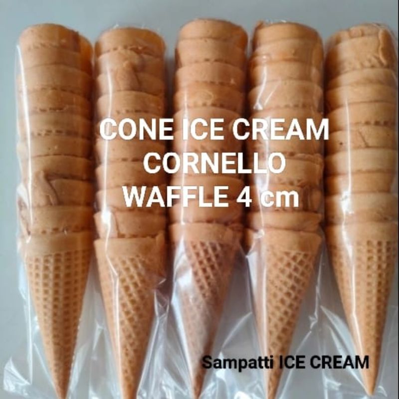 

50 Pcs Cone Conello Waffle 4Cm