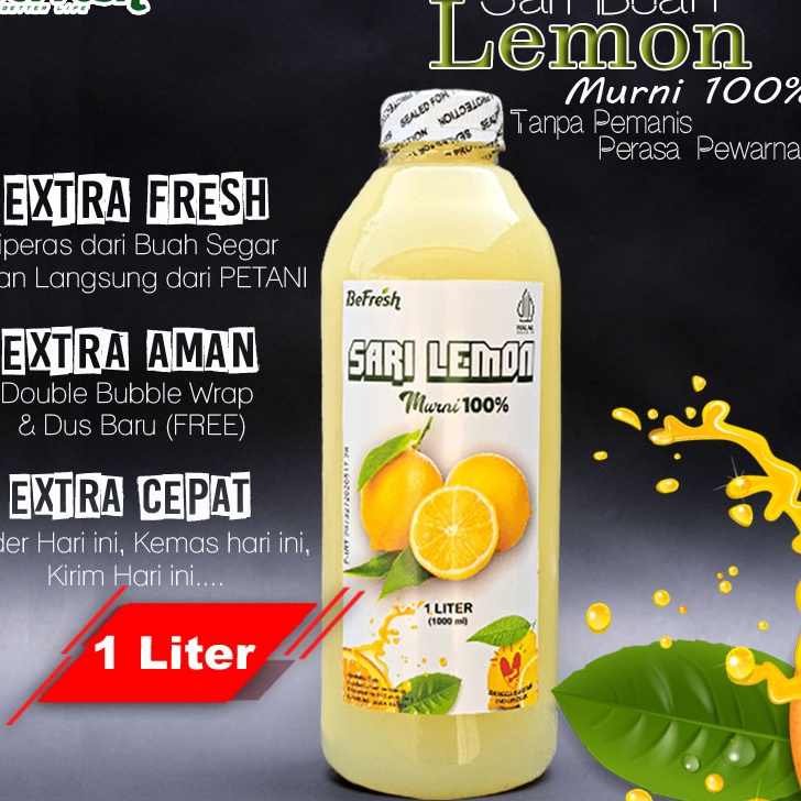 

WSDJ9988 [PROMO SALE!!!] Sari Lemon Asli Untuk Diet 1liter Polos Tanpa Label sudah BPOM Pure Lemon Juice 1 liter Termurah