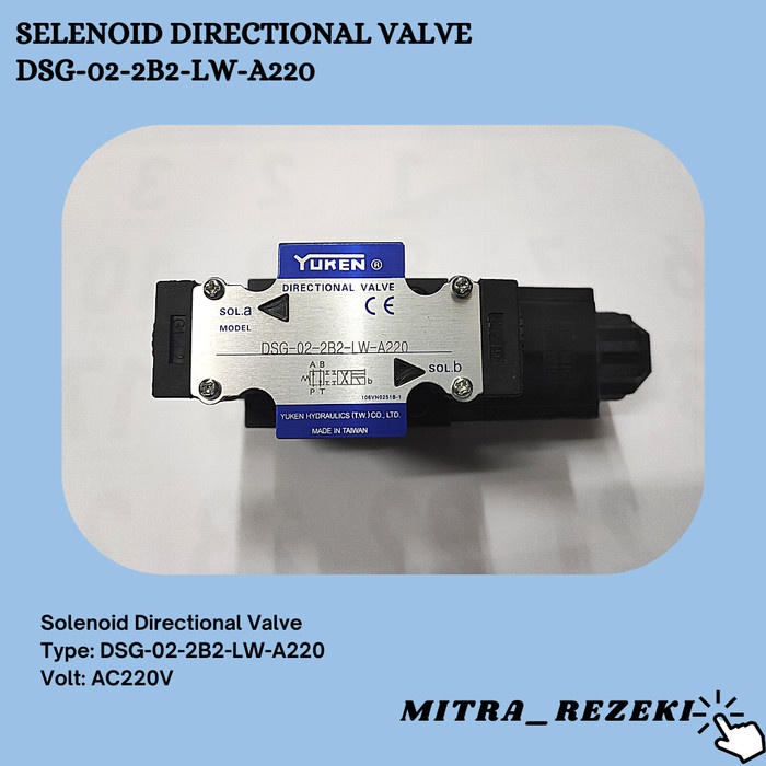 Terlaris Selenoid Directional Valve Dsg-02-2B2-Lw-A220