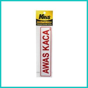 

KRIS STIKER AWAS KACA STICKER SIGN LABEL ANODIZED 20JVLZ3 onderdil