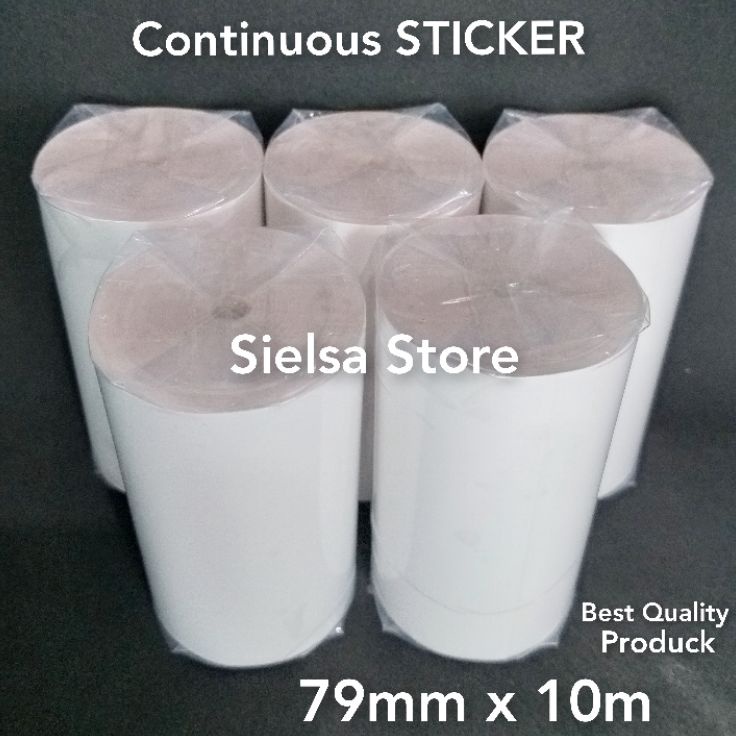 

LSWW8030 READY STOK Label stiker thermal 80mm x 10meter / kertas sticker direct thermal premium cetak resi olshop