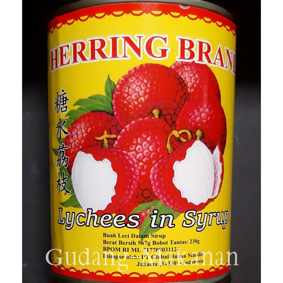 

➲➛☆ Leci Kaleng / Lychee In syrup Herring 567gr Ready