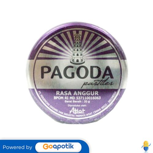 

PAGODA PASTILES RASA ANGGUR 20 GRAM KALENG