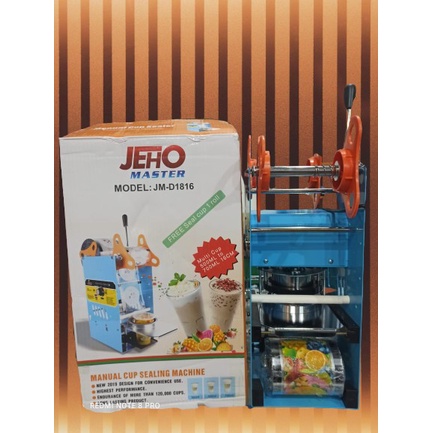 Jeho D1816 Sealing Machine Mesin Cup Sealer Press Gelas Free 1 roll Pl ORIGINAL