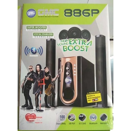 GMC 886P Multimedia Bluetooth Speaker Aktif ORIGINAL